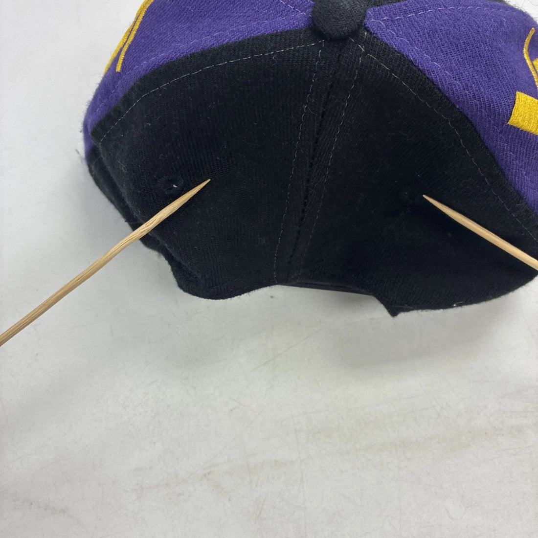 Vintage Los Angeles Lakers Big Logo AJD Wool Snapback Hat OSFA NBA