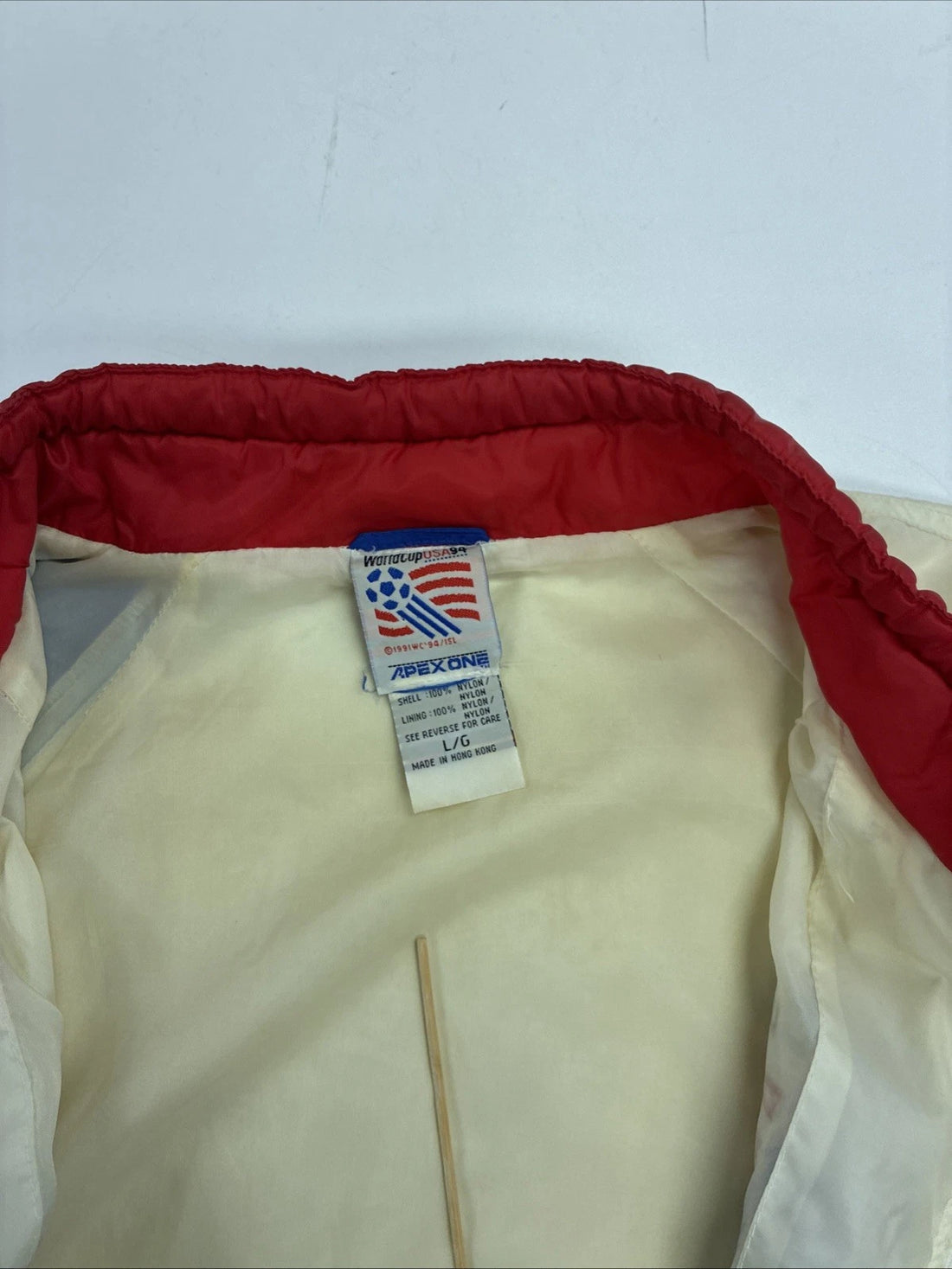 Vintage Team USA Soccer Apex One Windbreaker Light Jacket Size Large FIFA