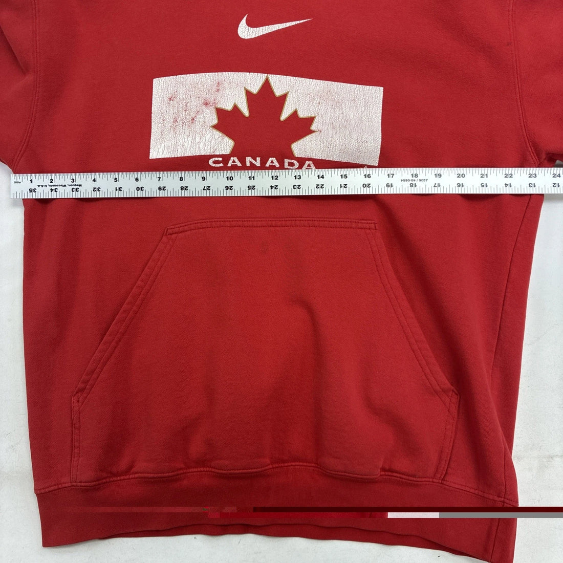Team Canada Hockey Nike Sweatshirt Hoodie Size Large Red