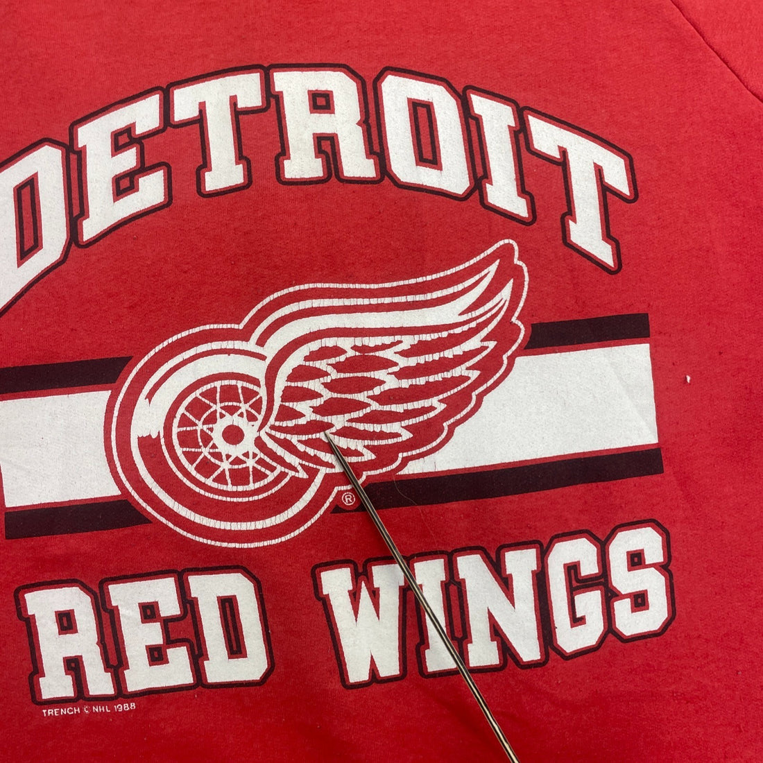 Vintage Detroit Red Wings Sweatshirt Crewneck Size XL 90s NHL