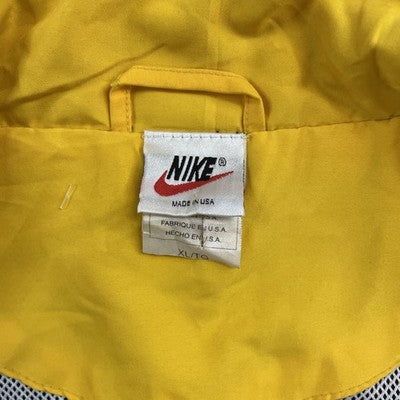 Vintage Nike Windbreaker Light Jacket Size XL Black Yellow
