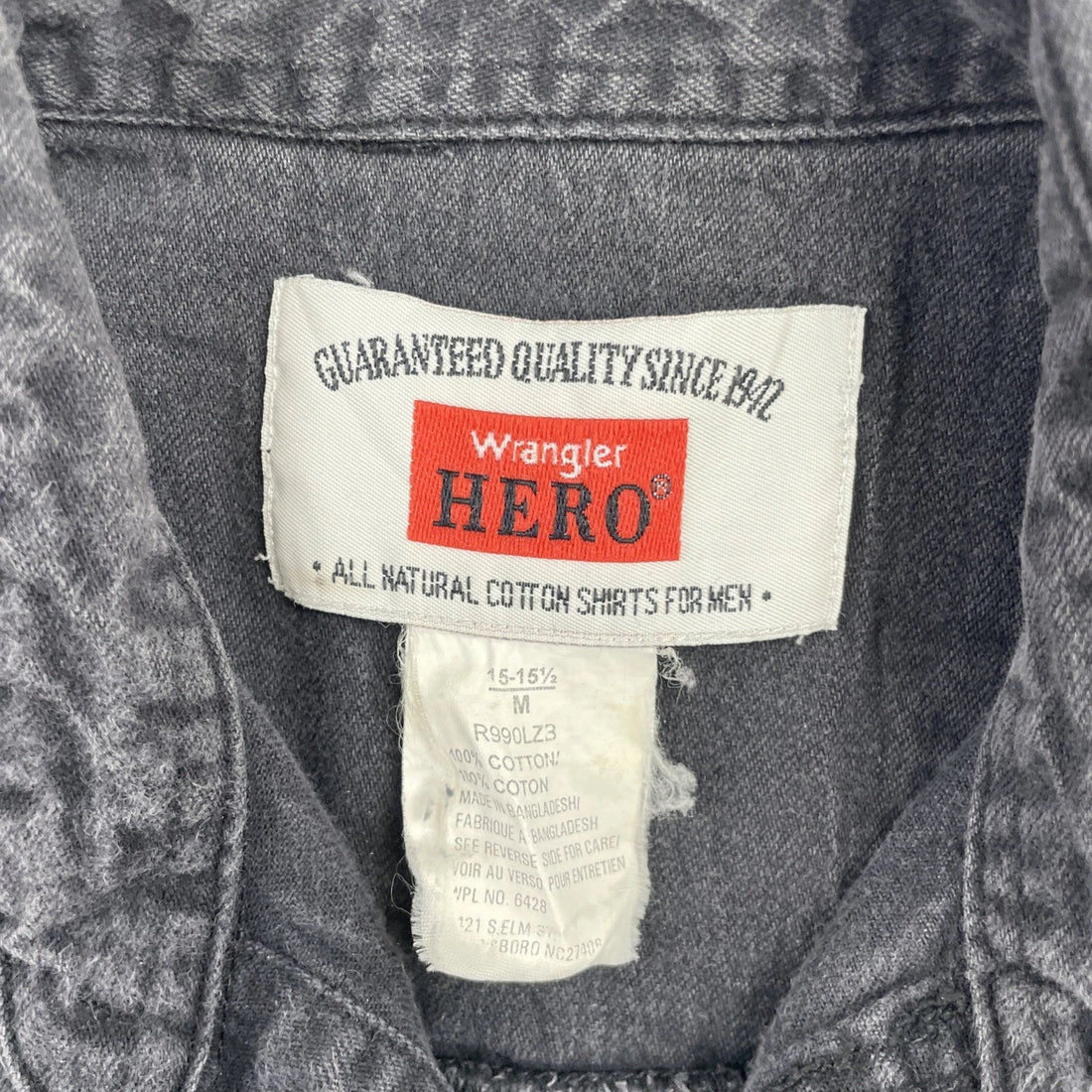 Wrangler Hero Button Up Shirt Size Medium