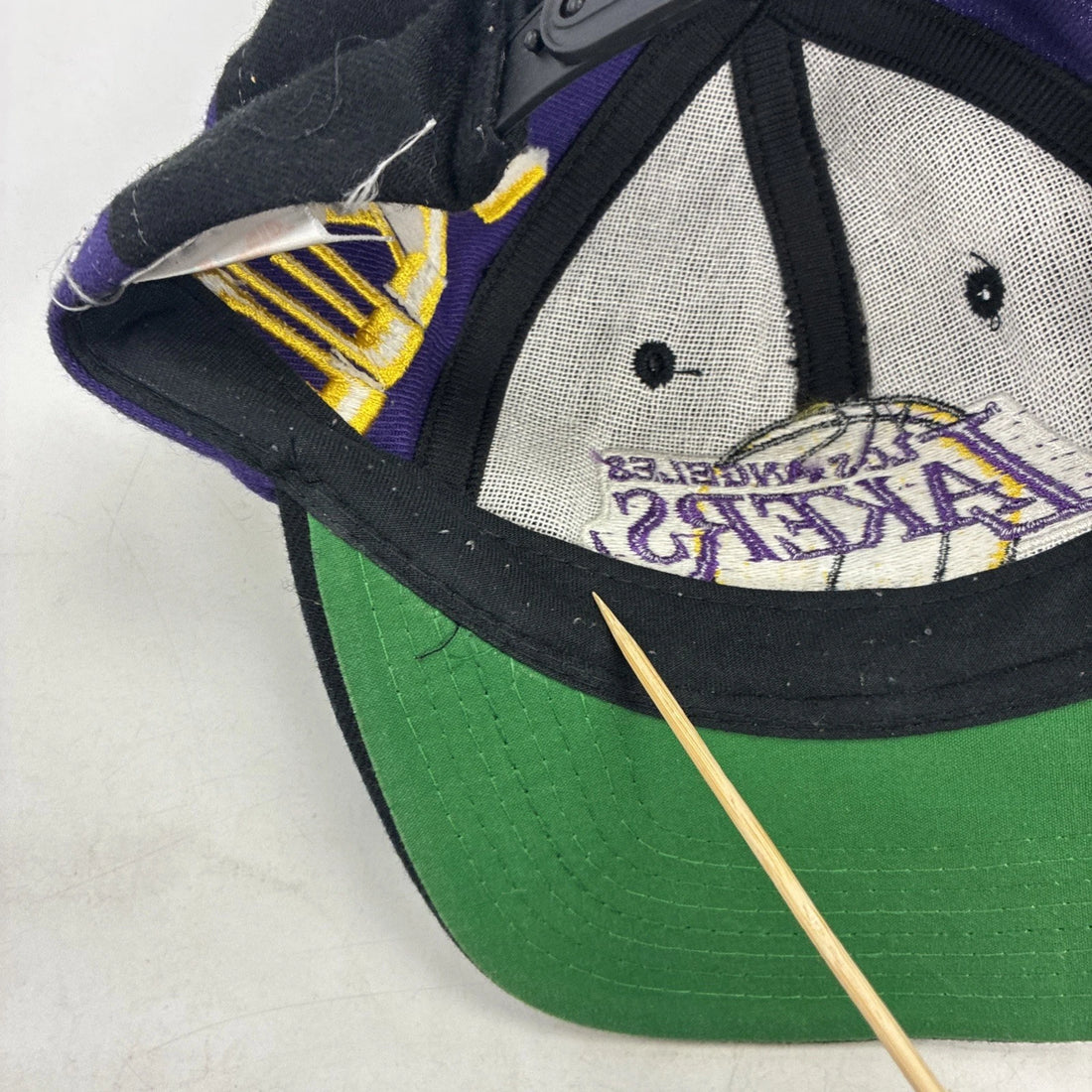 Vintage Los Angeles Lakers Big Logo AJD Wool Snapback Hat OSFA NBA