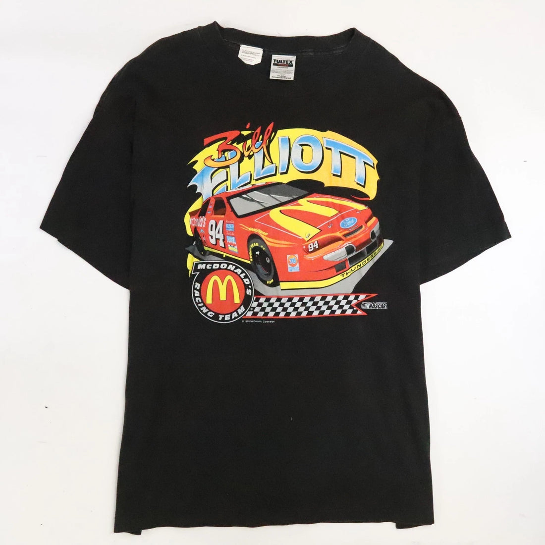 Vintage Bill Elliott McDonald's Racing T-Shirt Size XL 1995 90s NASCAR