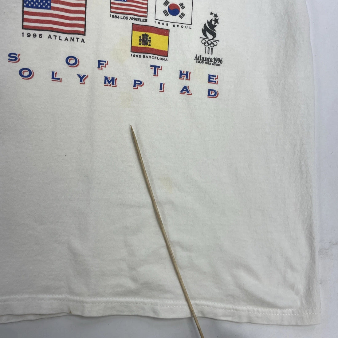 Vintage Atlanta Olympics T-Shirt Size XL 1996 90s