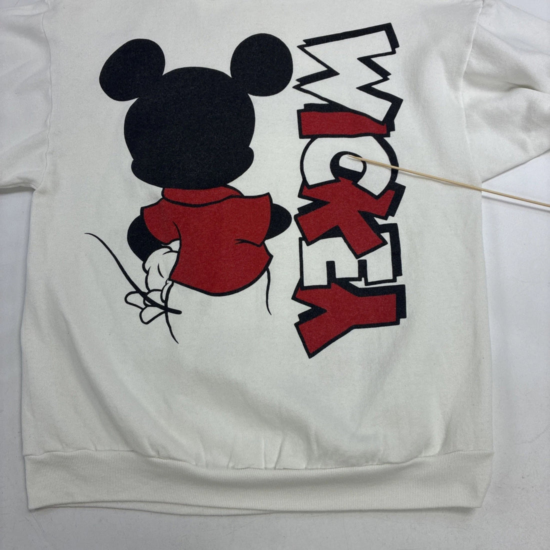Vintage Mickey Mouse Disney Sweatshirt Size XL Double Sided 80s 90s
