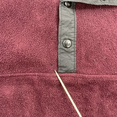 Vintage Woolrich Pullover Fleece Jacket Size Large Red