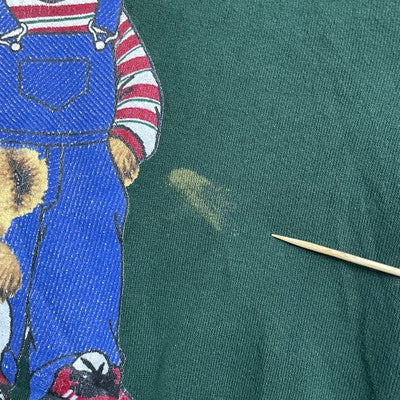Vintage Varsity Teddy Bear Crewneck Sweatshirt Size XL NFL