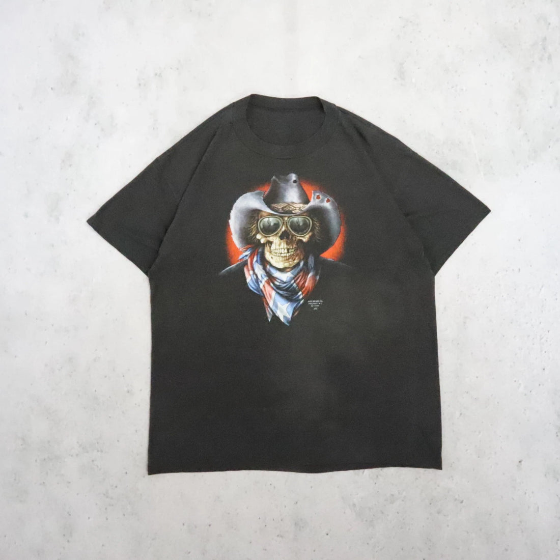 Vintage Cowboy Skull Just Brass T-Shirt Size XL 1988 80s