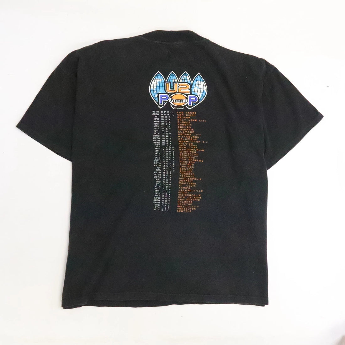 Vintage U2 Pop Mart Tour 1997 T-Shirt Size XL 90s