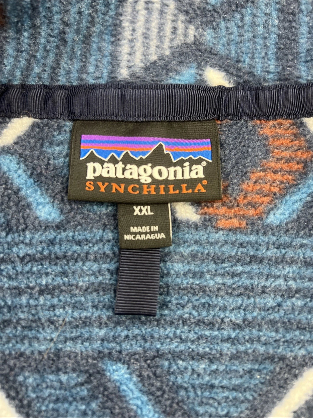 Patagonia Aztec Synchilla Snap T Fleece Jacket Size 2XL