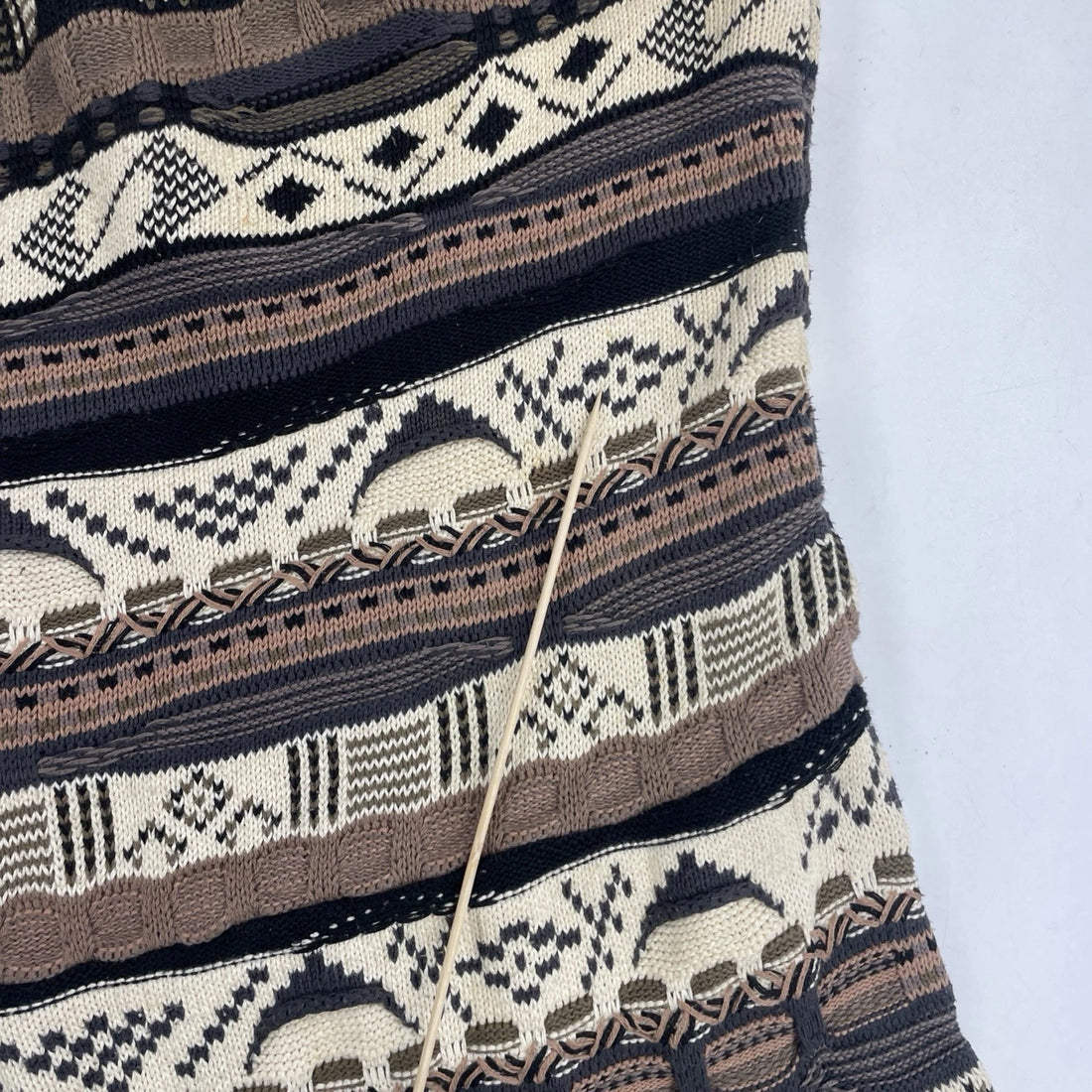 Vintage Cotton Traders 3D Knit Crewneck Sweater Size 2XLT Coogi Style