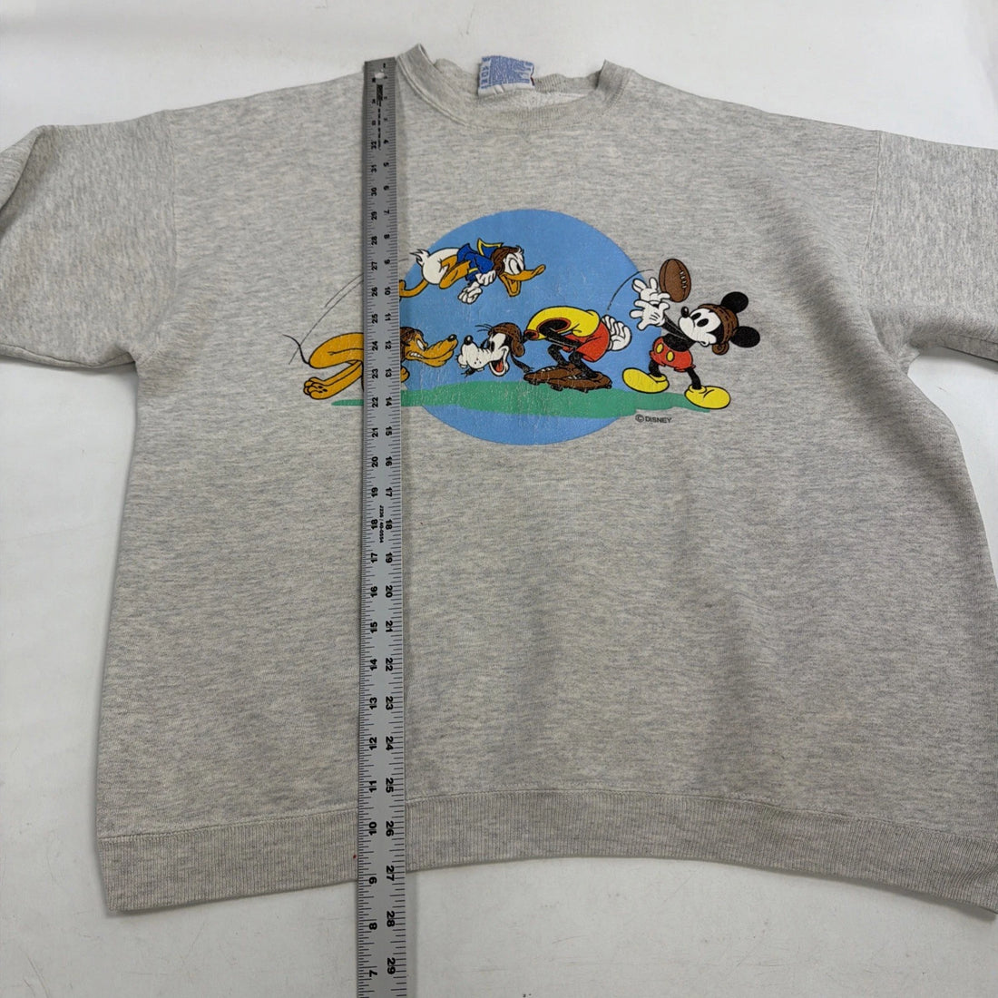Vintage Mickey Mouse Disney Football Crewneck Sweatshirt Size XL