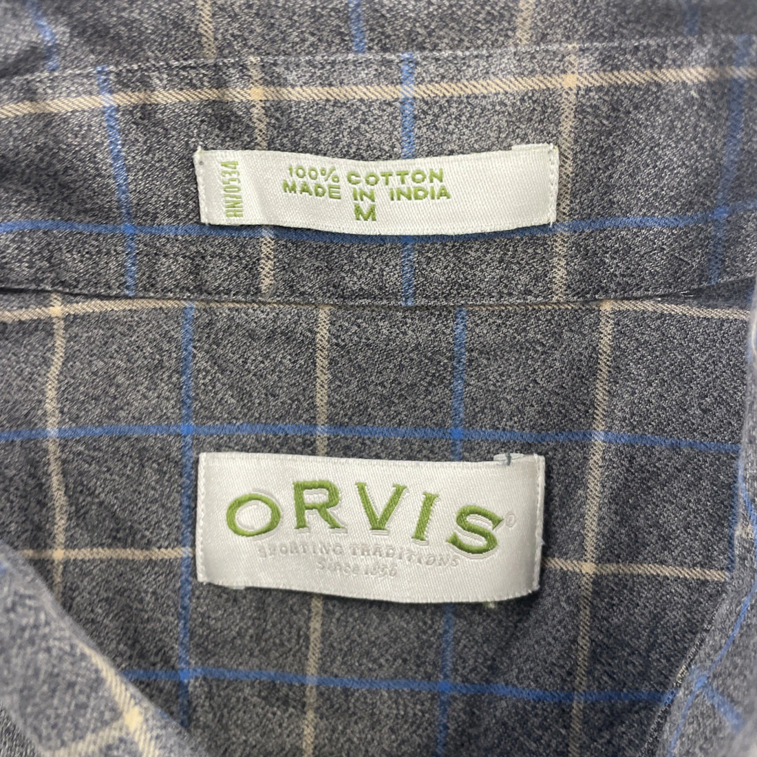 Orvis Button Up Shirt Size Medium Plaid