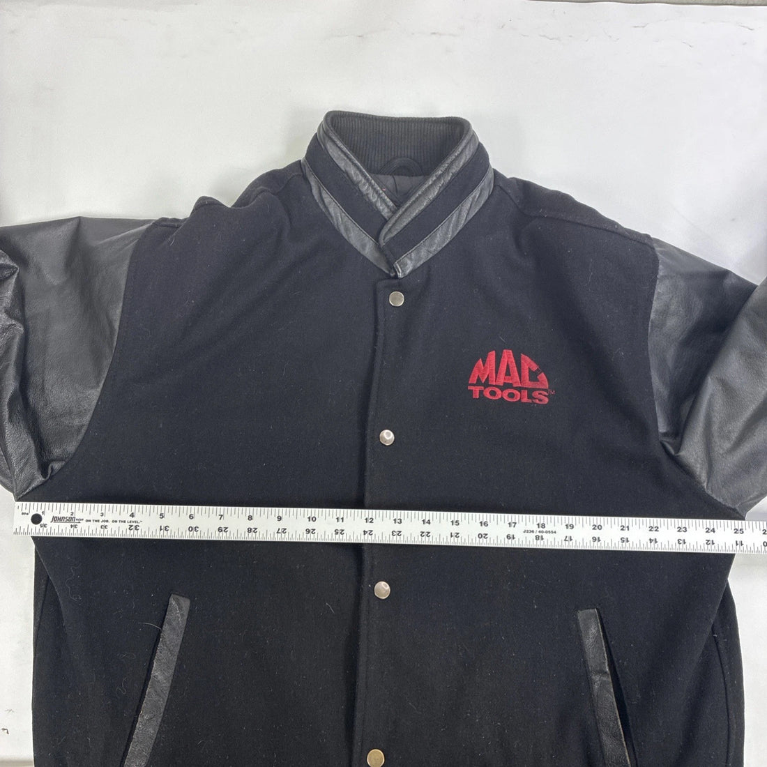 Mac Tools Leather Bomber Jacket Size Large