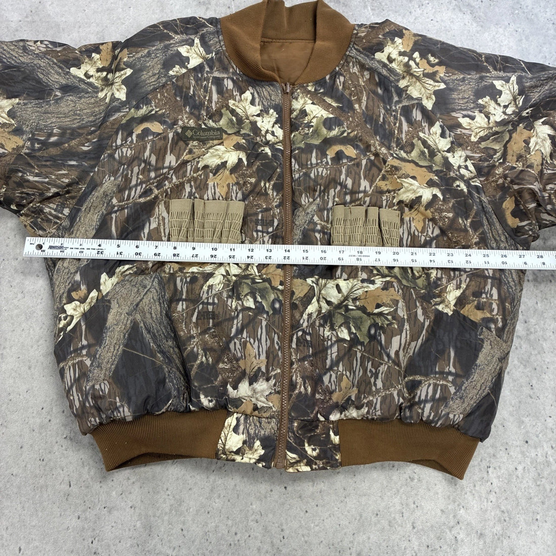 Columbia Reversible Break Up Camo Hunting Bomber Jacket Size XL