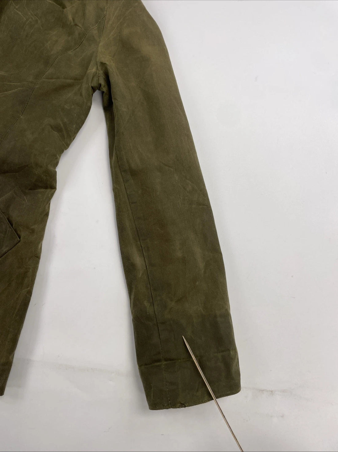 Vintage Paul Brodie Waxed Cotton Coat Jacket Size Small Green