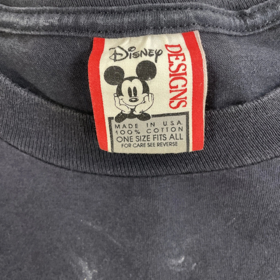 Vintage Mickey Mouse Disney T-Shirt One Size Double Sided 90s