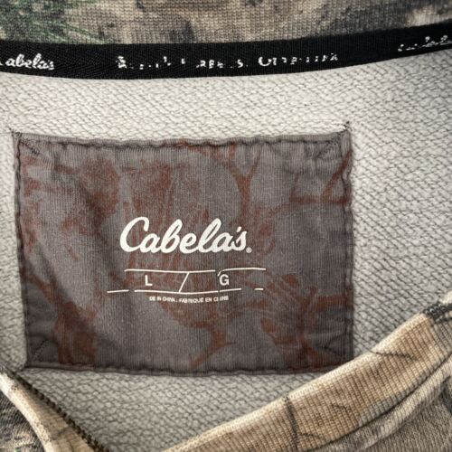 Cabela's Realtree Camo Crewneck Sweatshirt Size Large Camouflage