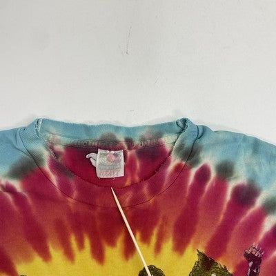 Vintage Kiss Destroyer Tie Dye T-Shirt Size XL Band Tee 1997 90s