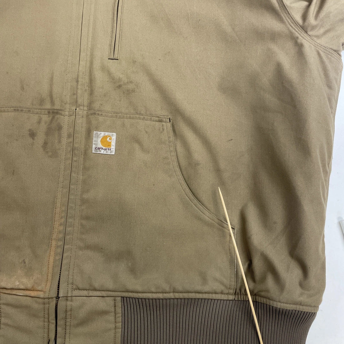 Carhartt Bomber Work Jacket Size 2XL Brown