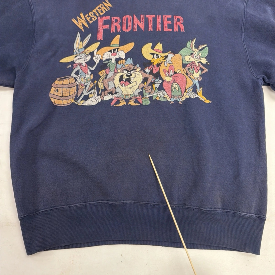 Vintage Acme Looney Tunes Western Frontier Crewneck Sweatshirt Size Medium 90s