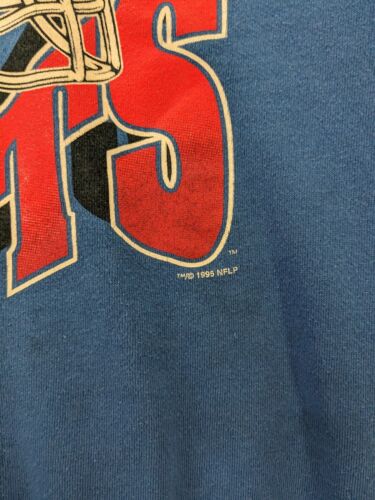 Vintage New York Giants Sweatshirt Crewneck Size XL Blue 1995 90s NFL