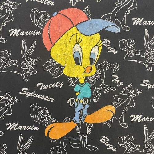 Vintage Tweety Bird Looney Tunes T-Shirt Size XL All Over Print 1995 90s