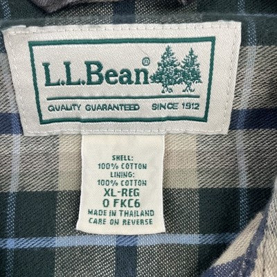 L.L. Bean Button Up Shirt Size XL Gray