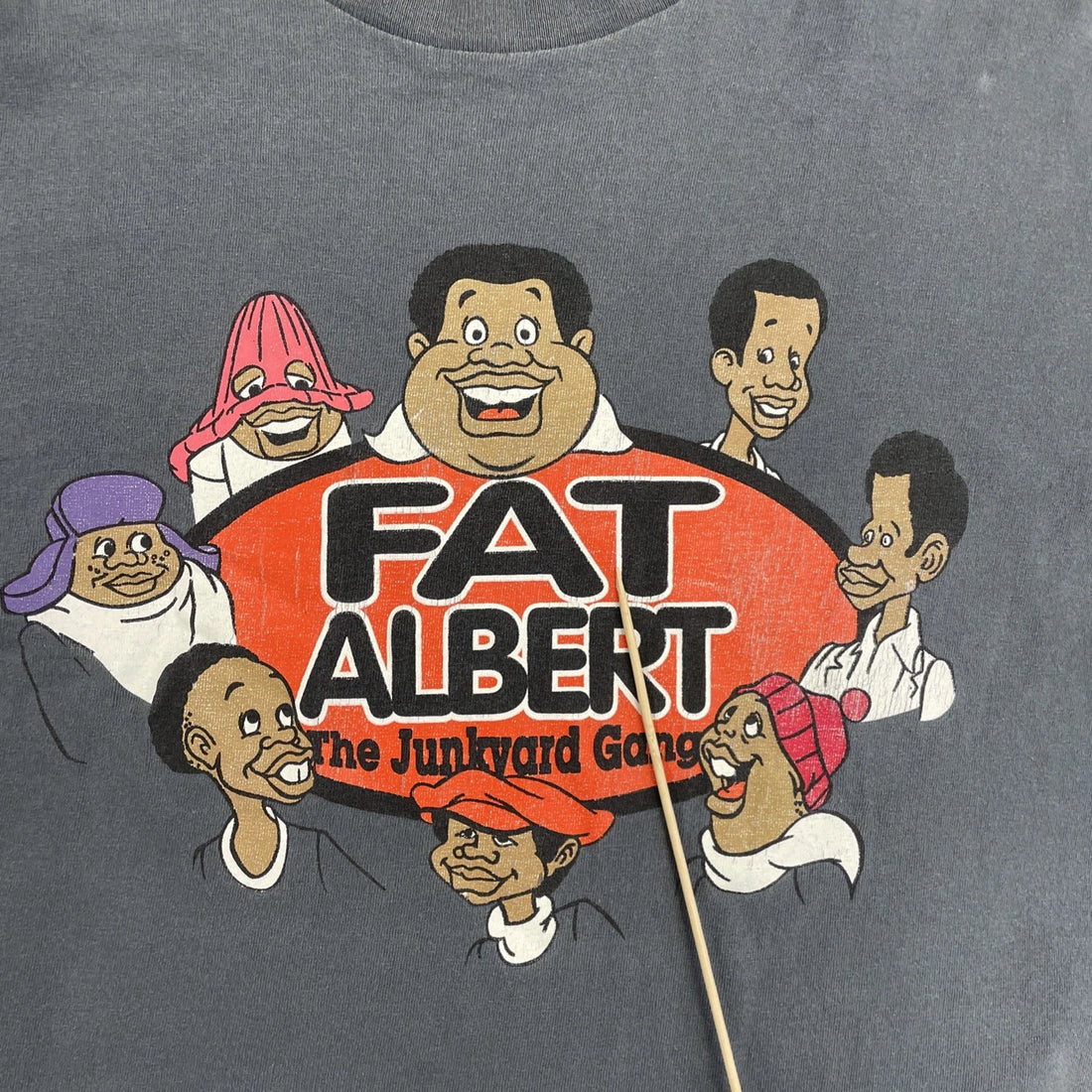 Vintage Fat Albert The Junkyard Gang T-Shirt Size Large Y2K