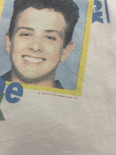 Vintage New Kids On The Block T-Shirt Size XL White Boy Band Tee 1989 80s