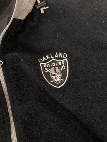 Vintage Oakland Raiders Reversible Varsity Bomber Jacket Size XL NFL