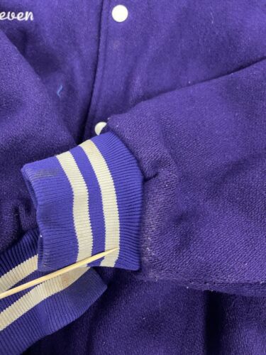 Vintage Cathedral Hockey Wool Varsity Jacket Size 2XL Purple