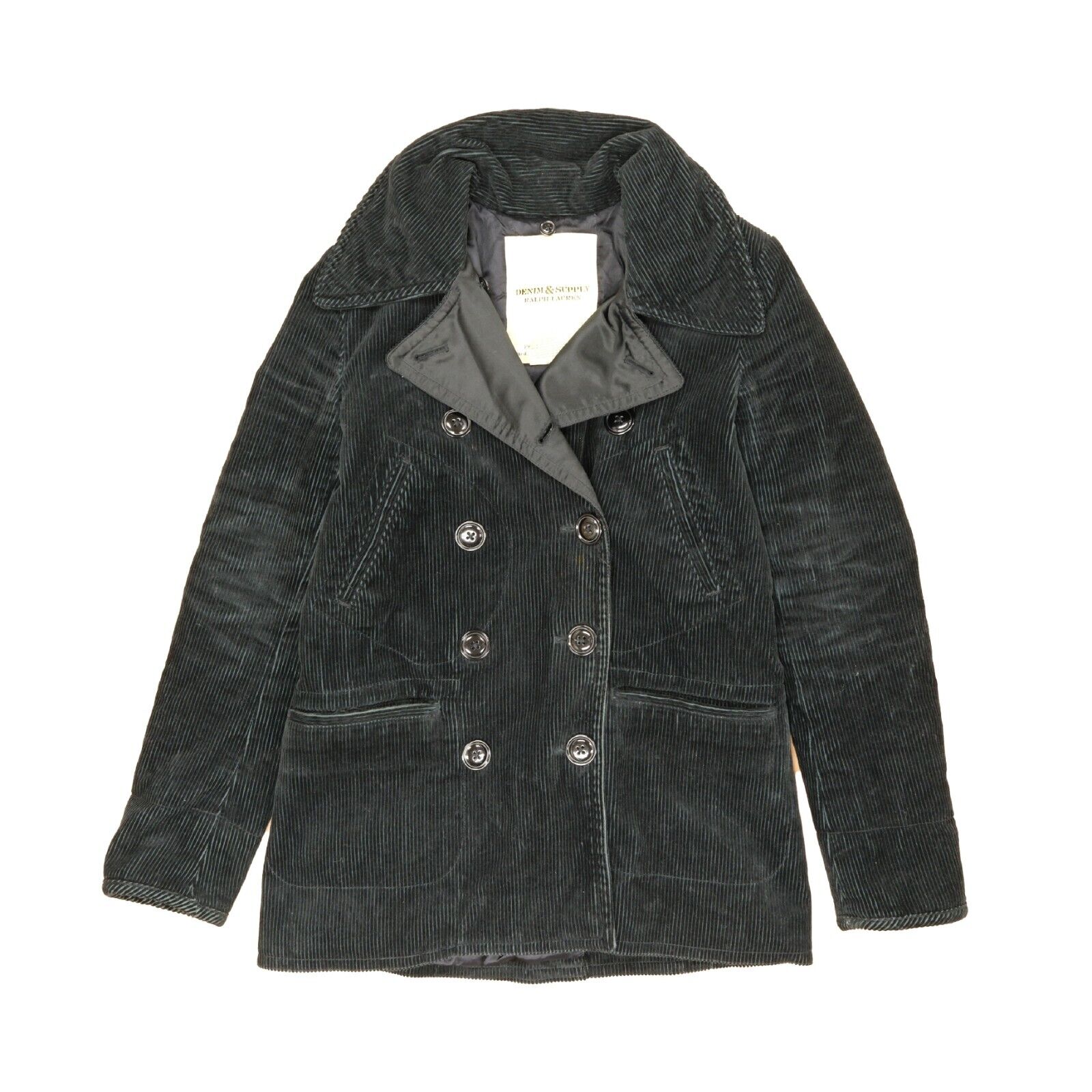 Denim & Supply Ralph Lauren Corduroy Coat Jacket Size Small Double Breasted