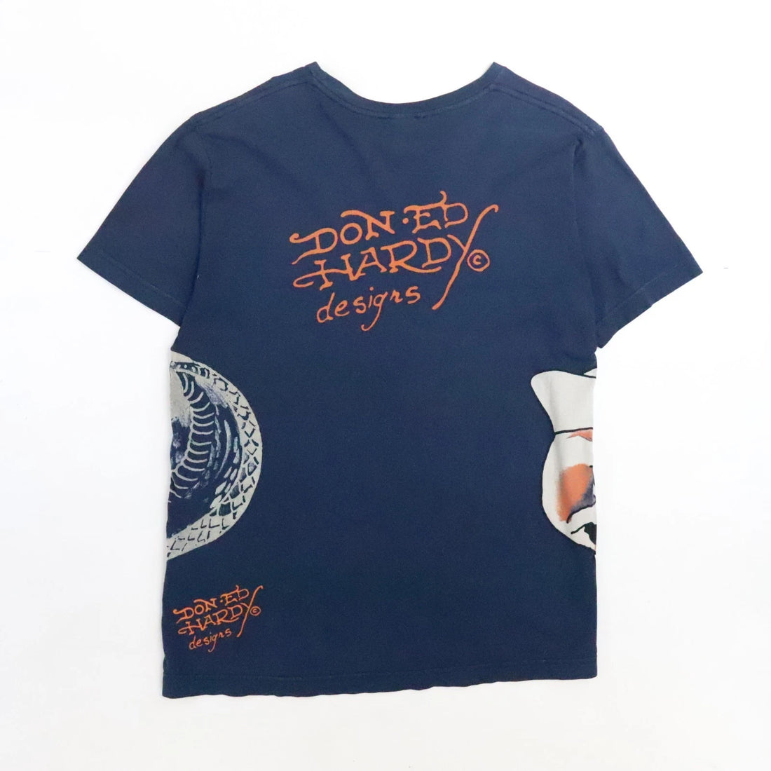 Vintage Ed Hardy Skull Cobra T-Shirt Size Medium Y2K