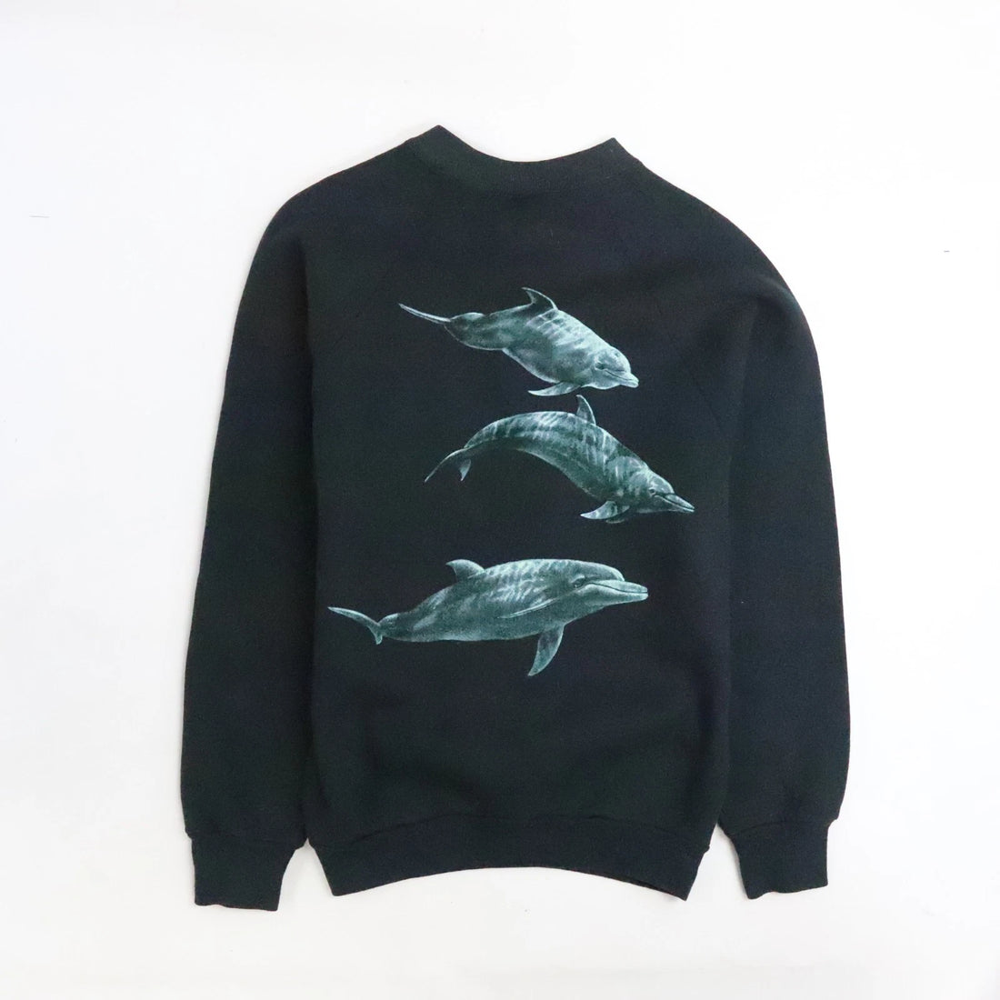 Vintage Dolphin Greenpeace Crewneck Sweatshirt Size Medium Nature 90s