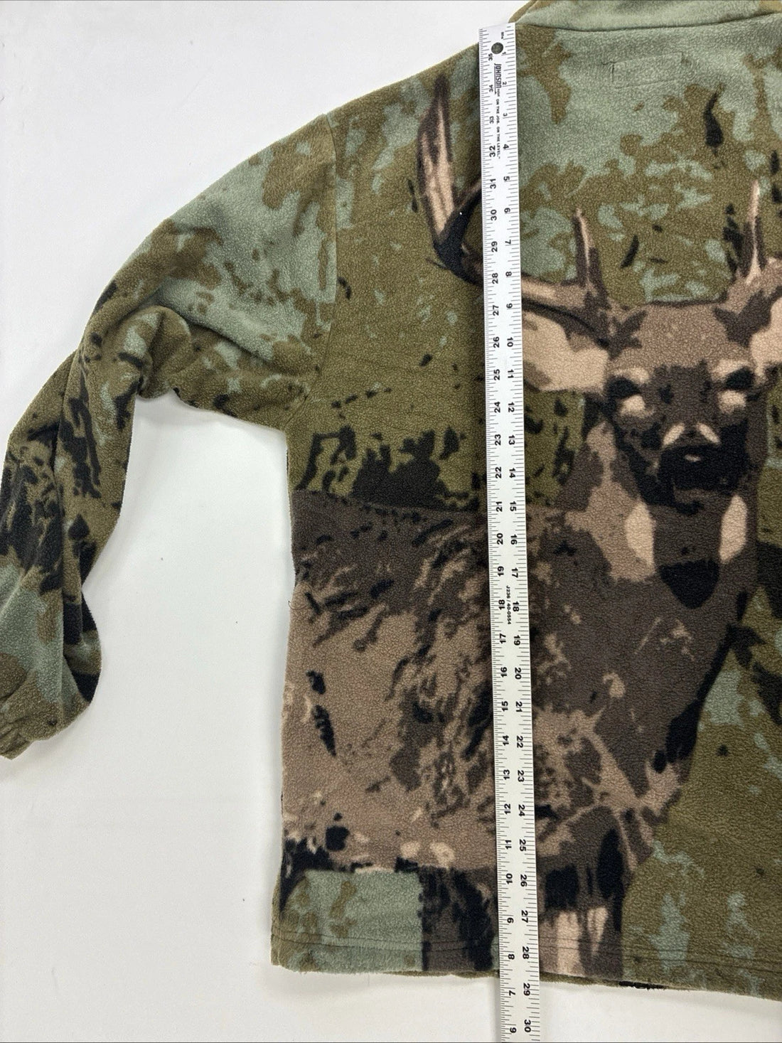 Vintage Mountain Ridge Deer Fleece Jacket Size Medium