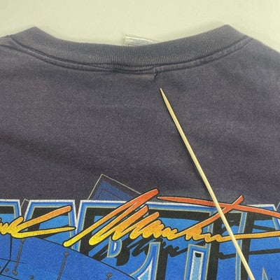 Vintage Mark Martin Viagra Racing T-Shirt Size XL Double Sided NASCAR