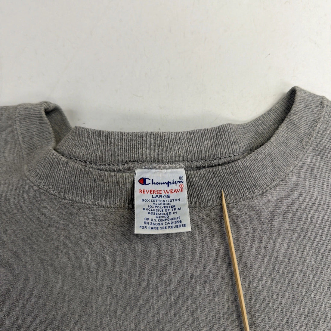 Vintage Champion Reverse Weave Crewneck Sweatshirt Size Large Gray 90s