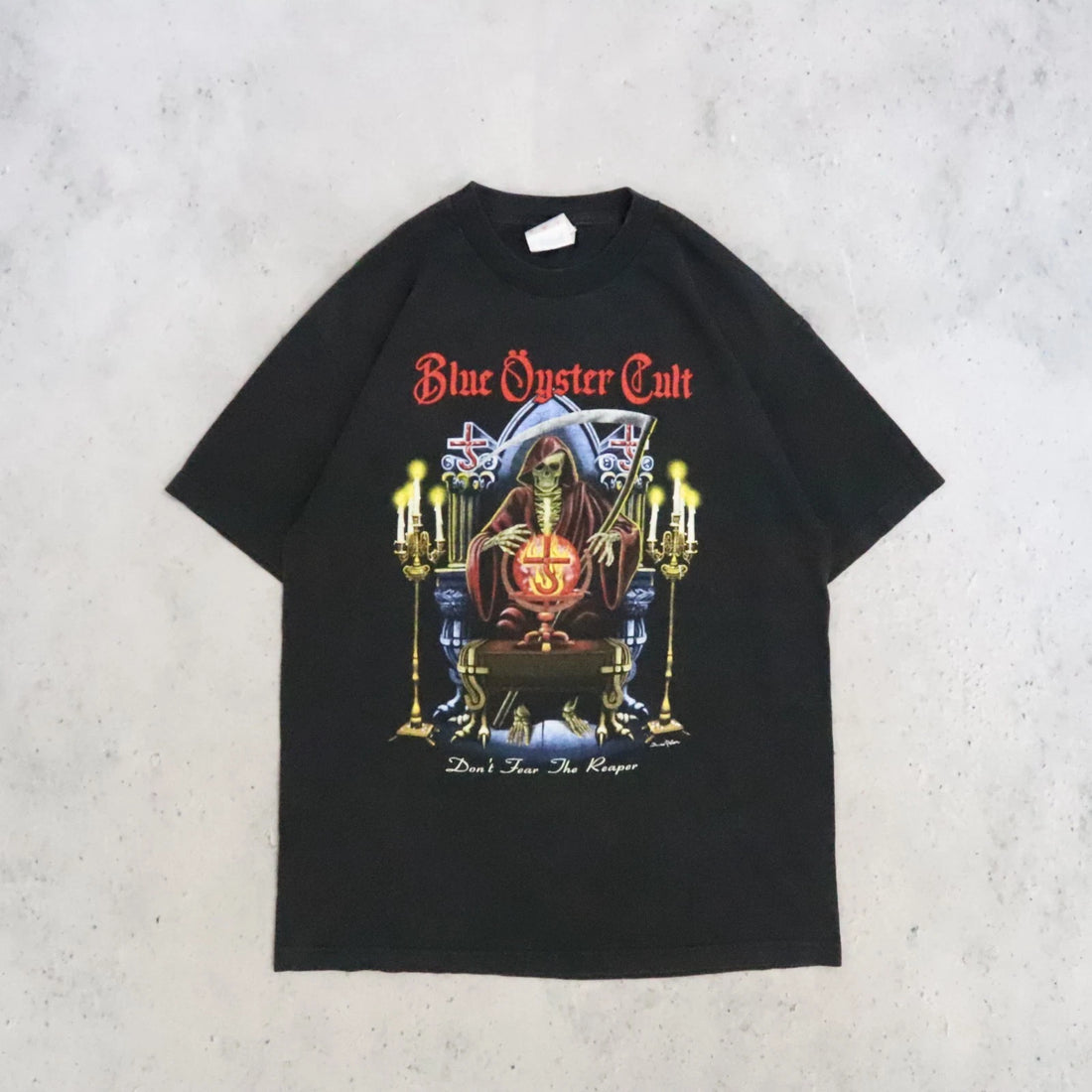 Vintage Blue Oyster Cult Don't Fear The Reaper Band T-Shirt Size Large