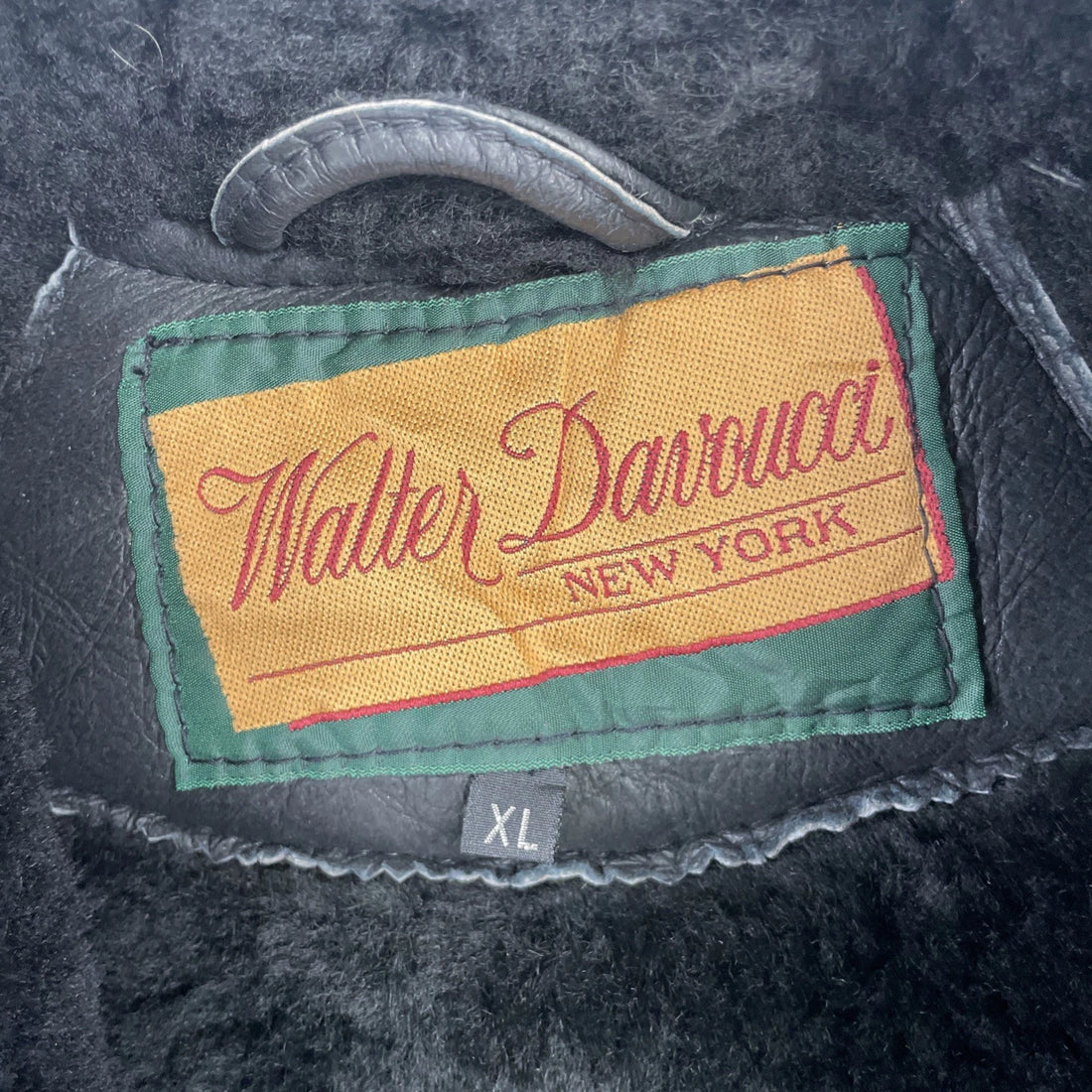 Vintage Walter Davoucci Shearling Leather Coat Jacket Womens Size XL