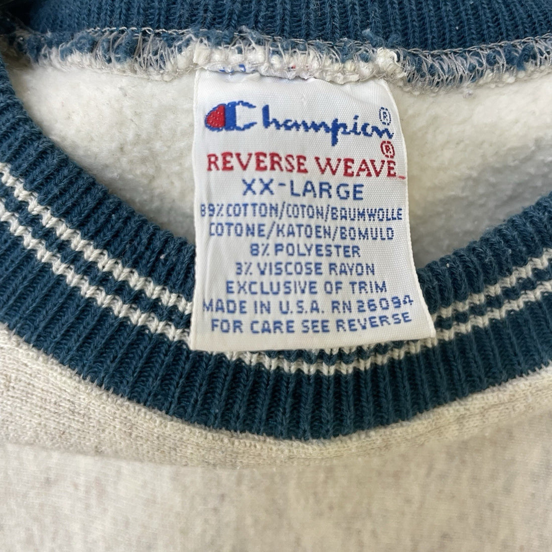 Vintage Champion Reverse Weave Crewneck Sweatshirt Size 2XL Gray 90s