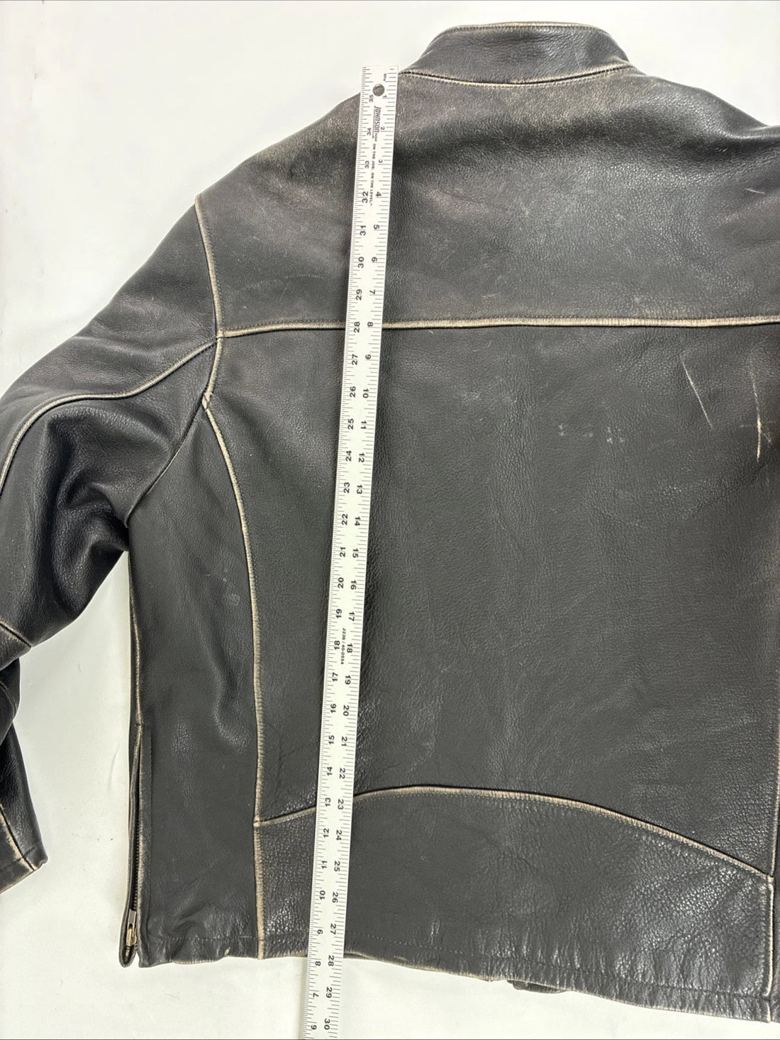 Wilson M Julian Leather Motorcycle Cafe Racer Jacket Size XL