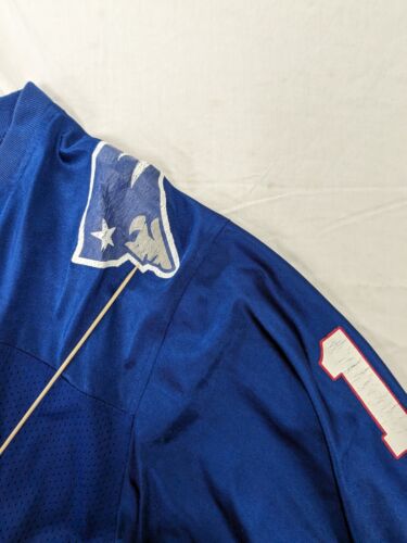 Vintage New England Patriots Drew Bledsoe Apex One Jersey Size Large Blue NFL