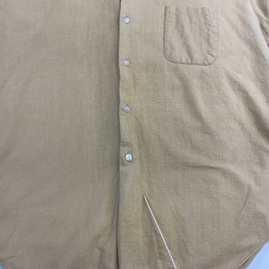 Vintage Woodsman Button Up Shirt Size Large Yellow