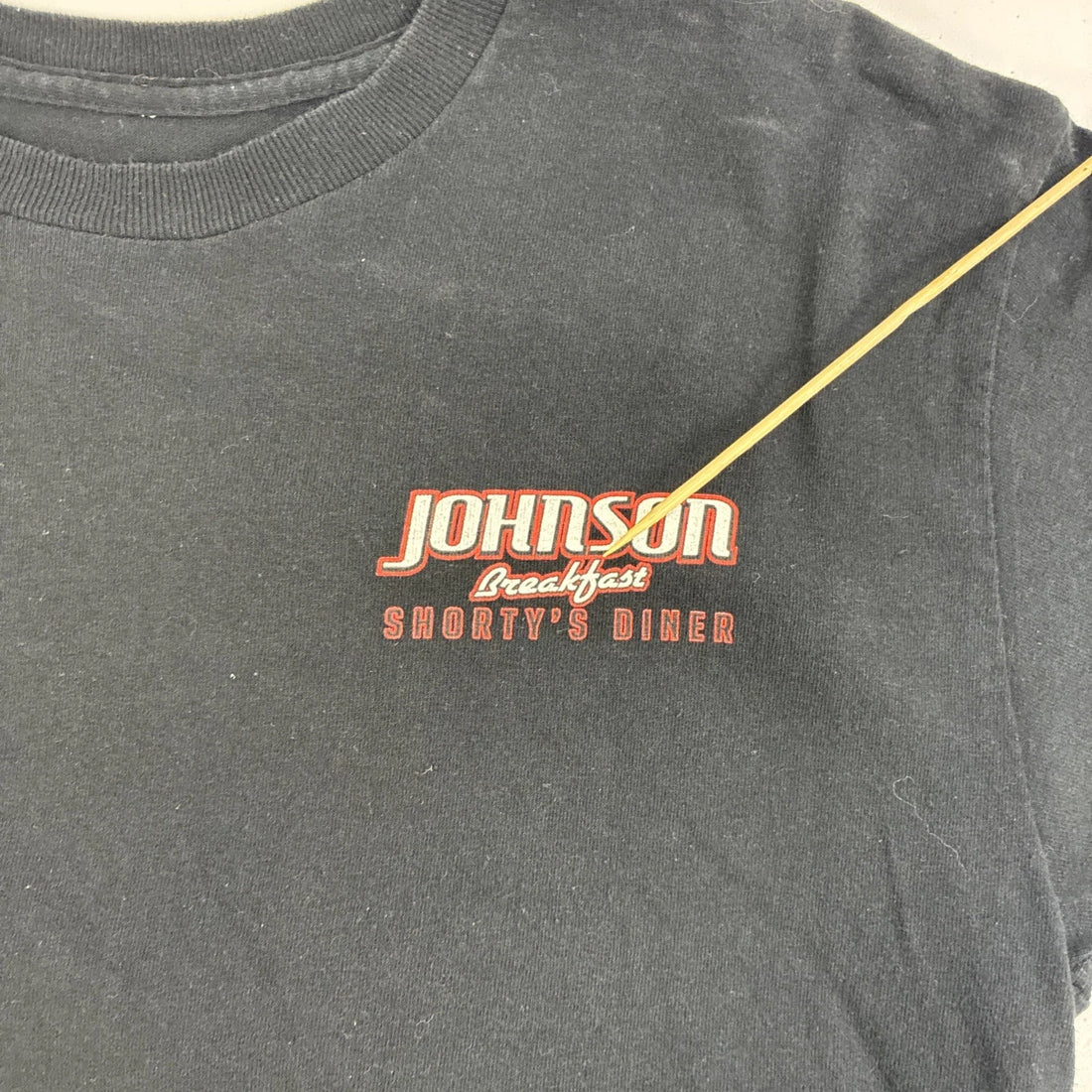 Big Johnson Breakfast Shorty's Diner T-Shirt Size Medium Parody Humor Gag