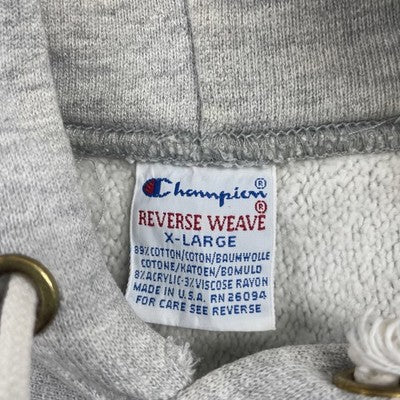 Vintage SKS Champion Reverse Weave Sweatshirt Hoodie Size XL 90s