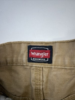 Wrangler Cargo Carpenter Work Pants Size Medium Brown