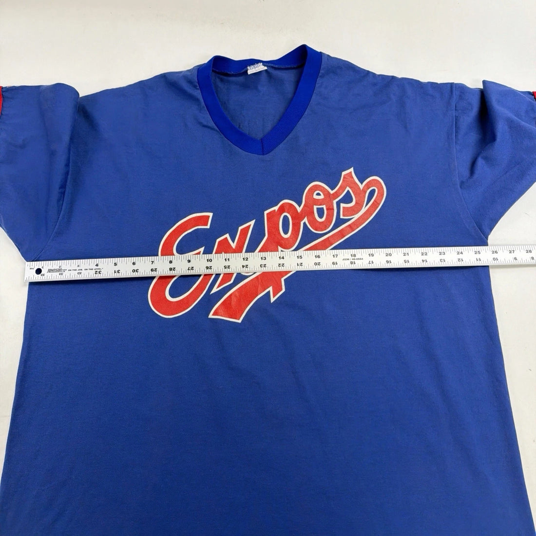 Vintage Montreal Expos Russell Athletic T-Shirt Size 2XL 90s MLB