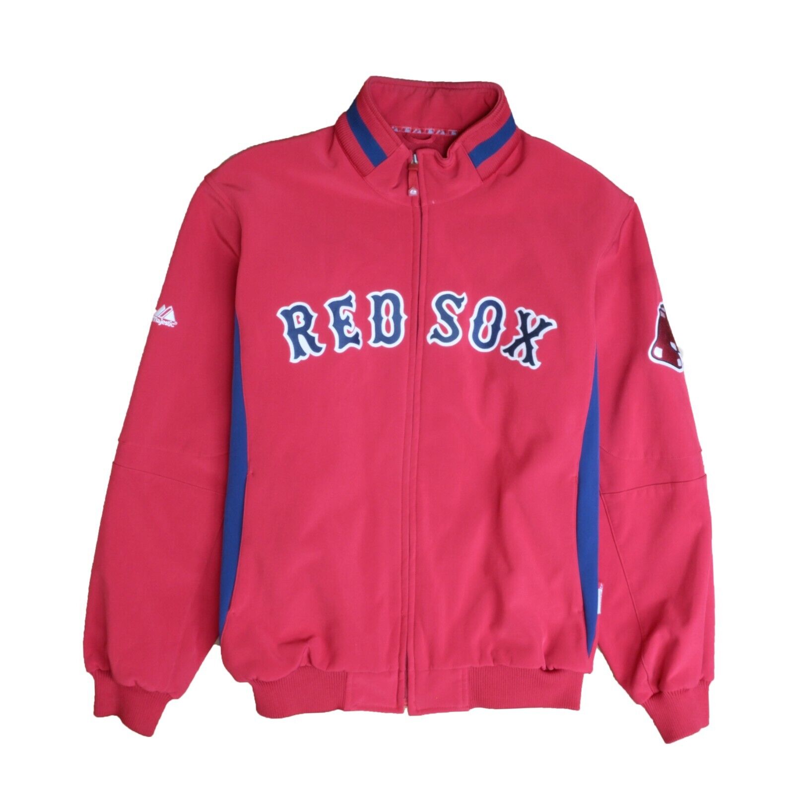 Boston Red Sox Majestic Dugout Bomber Jacket Size XL Red Therma Base M –  Throwback Vault